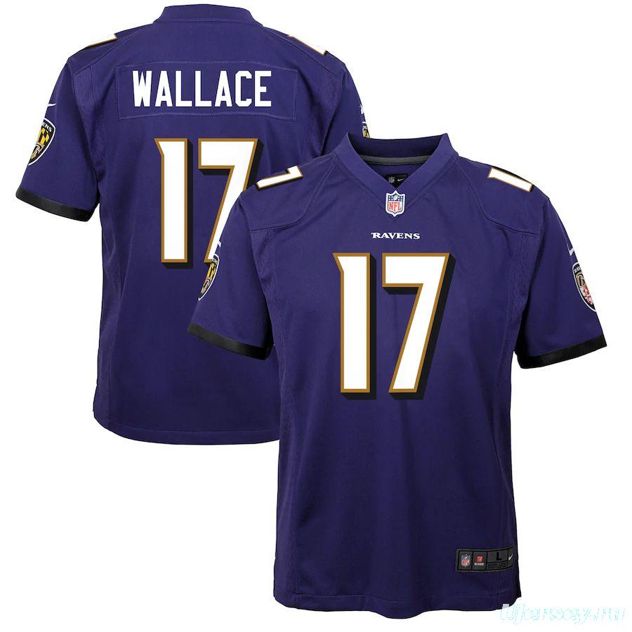 Youth Mike Wallace Purple Player Limited Team Jersey