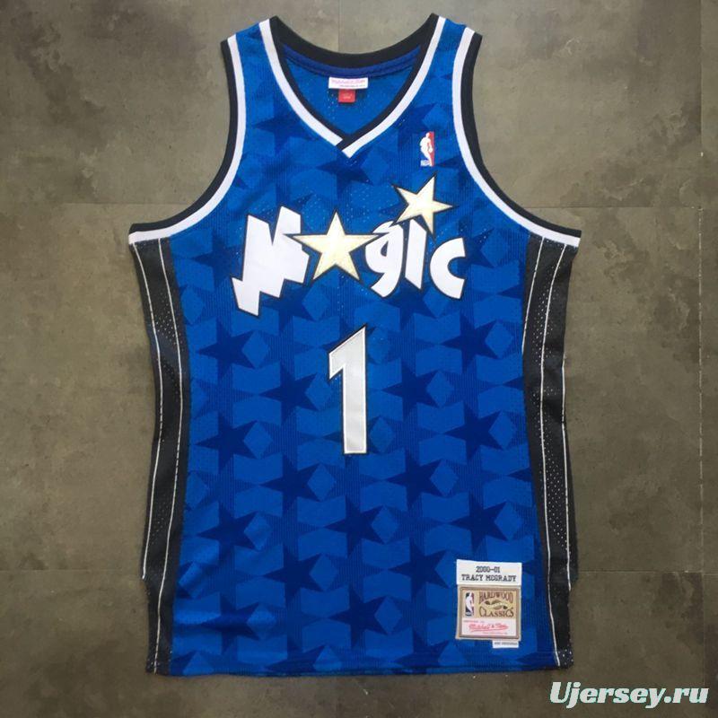 Men's Tracy McGrady Blue Retro Classic Team Jersey