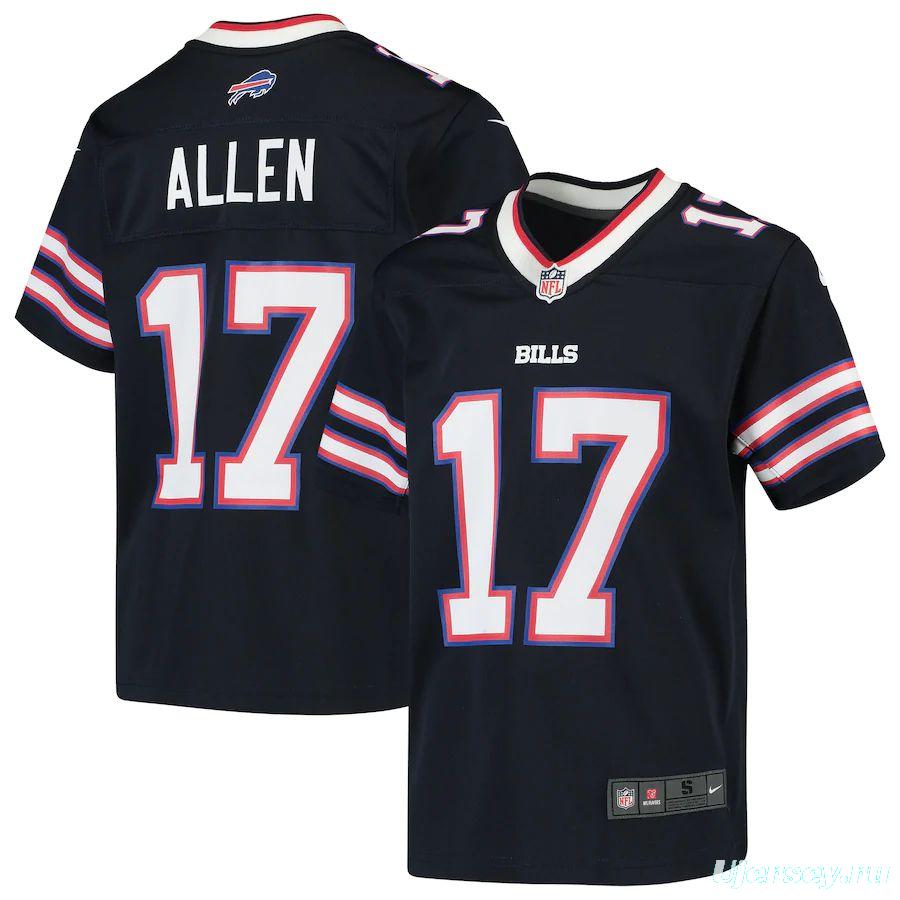 Youth Josh Allen Navy Inverted Player Limited Team Jersey