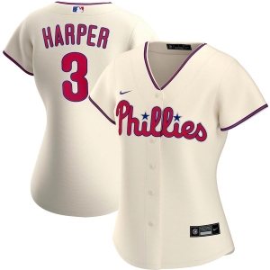 Women's Bryce Harper Cream Alternate 2020 Player Team Jersey