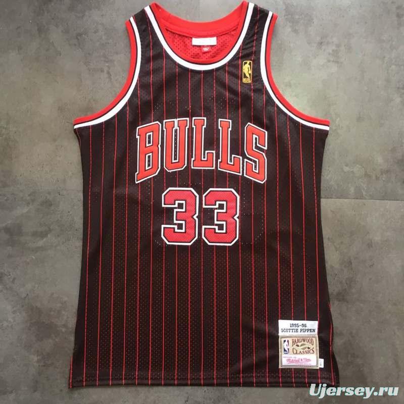 Men's Scottie Pippen Black Retro Classic Team Jersey