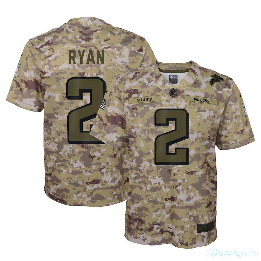 Youth Matt Ryan Camo Salute to Service Player Limited Team Jersey