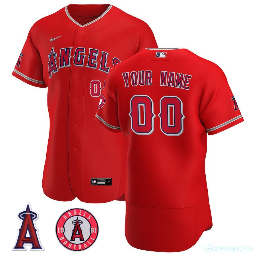 Men's Red 2020 Alternate Authentic Custom Team Jersey