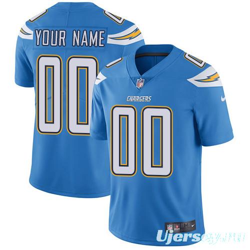 Men's Light Blue Custom Limited Team Jersey