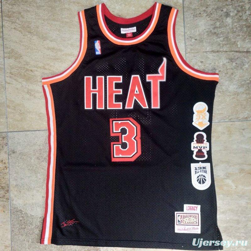 Men's Dwyane Wade Black Retro Classic Team Jersey