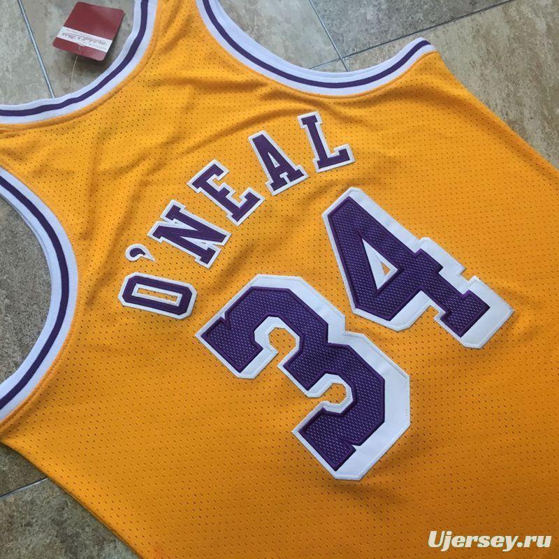 Men's Shaquille O'Neal Yellow Retro Classic Team Jersey