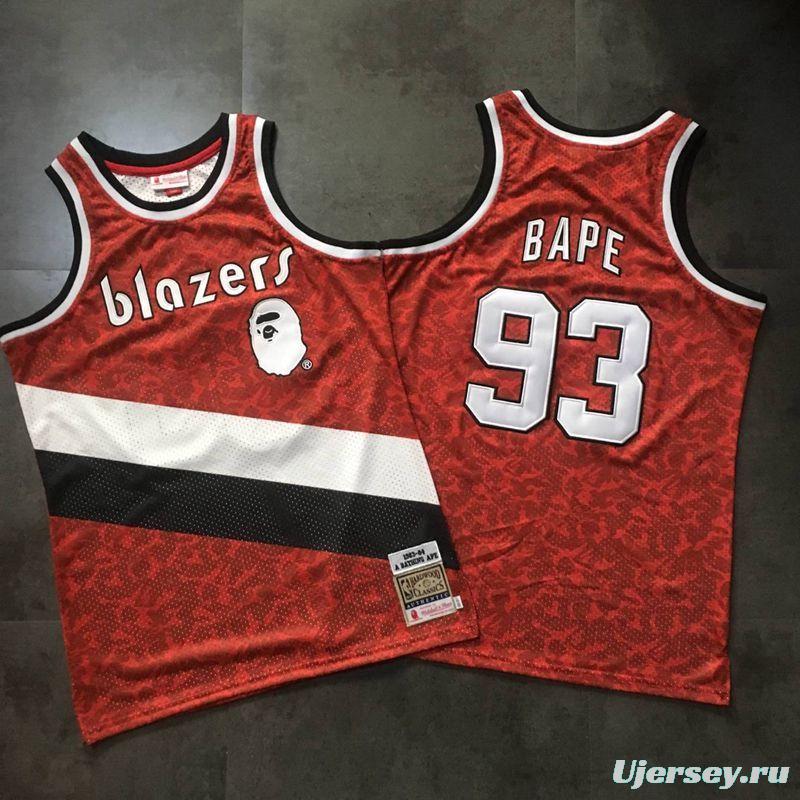 Men's BAPE Red Retro Classic Team Jersey