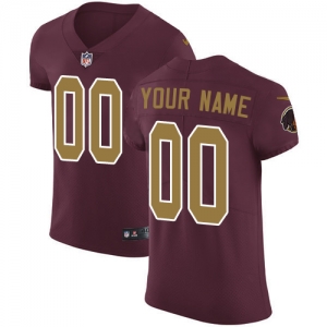 Men's Burgundy Alternate Custom Elite Team Jersey