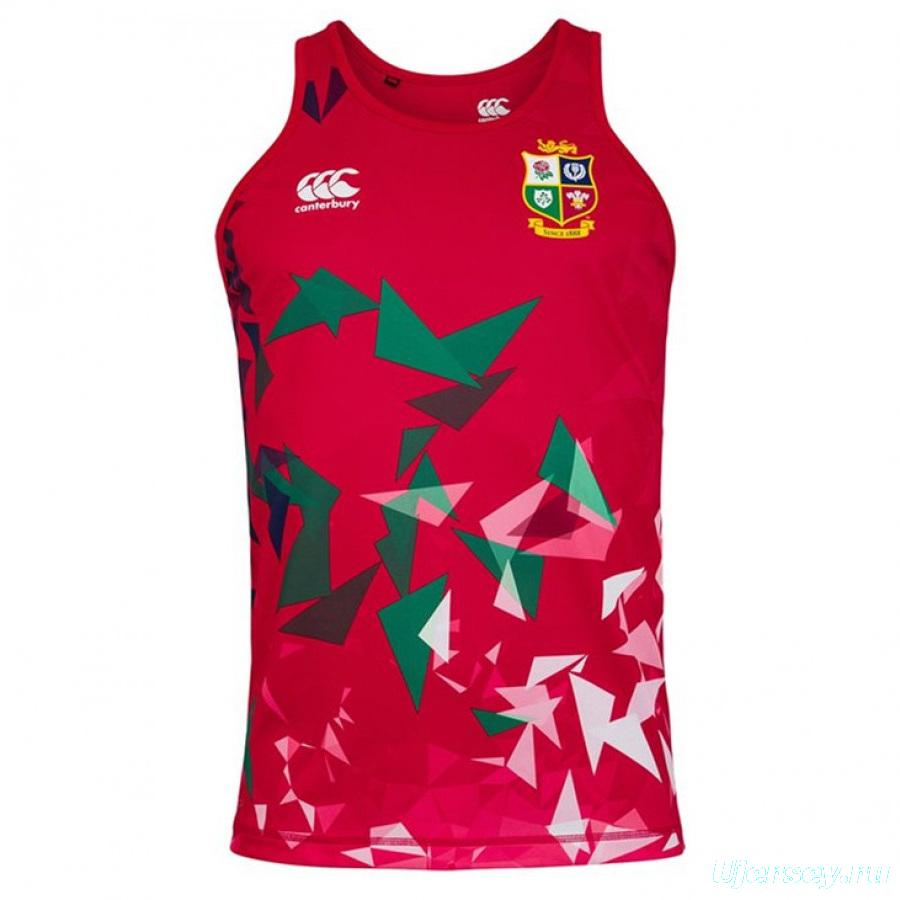 British And Irish Lions 2021 Mens Rugby Singlet - Red