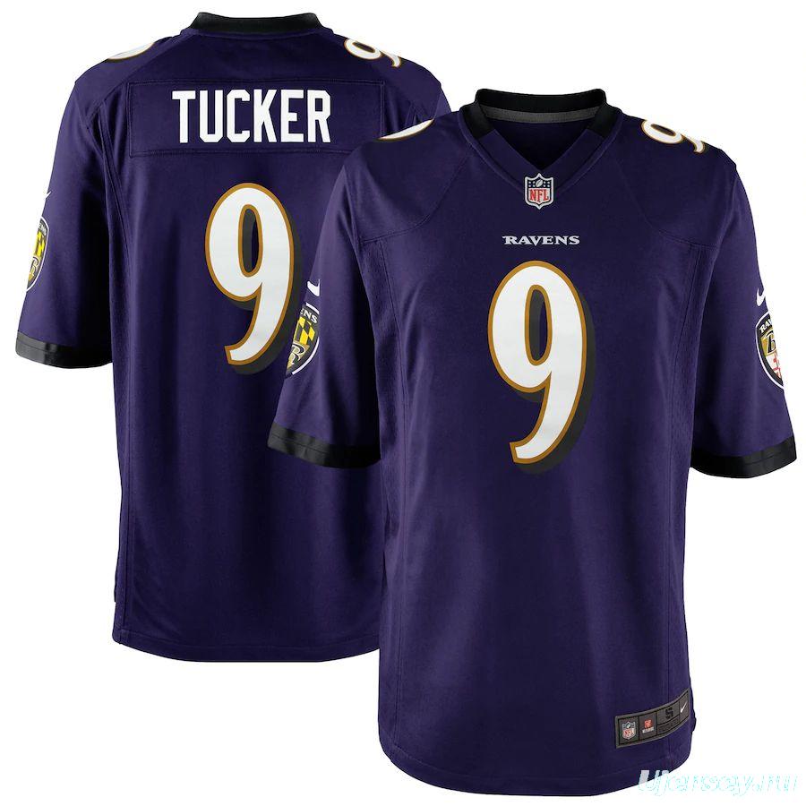 Youth Justin Tucker Purple Player Limited Team Jersey