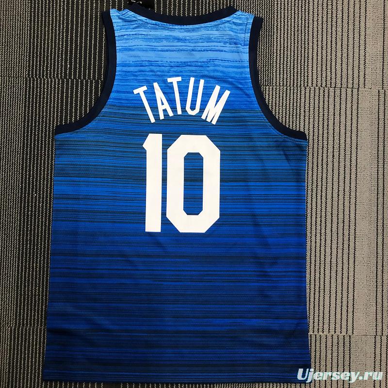 Thai Version Men's Jayson Tatum Navy USA Basketball Player Jersey