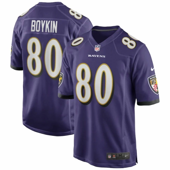 Men's Miles Boykin Purple Player Limited Team Jersey