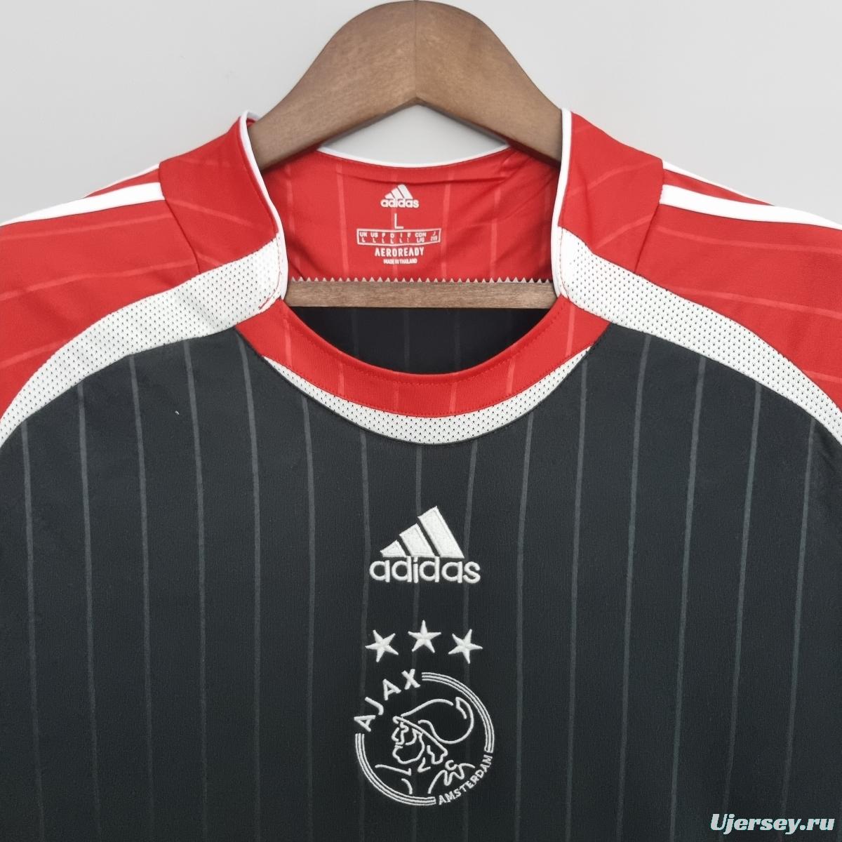 22/23 Ajax pre-match uniform black Soccer Jersey