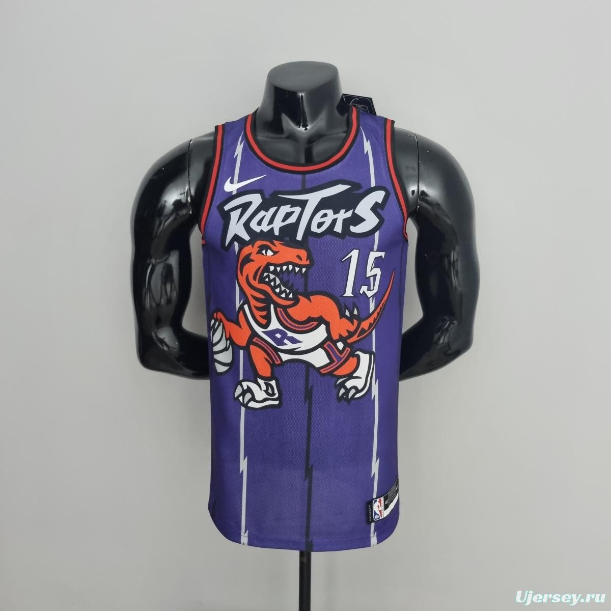 Toronto Raptors CARTER#15 Purple NBA Jersey