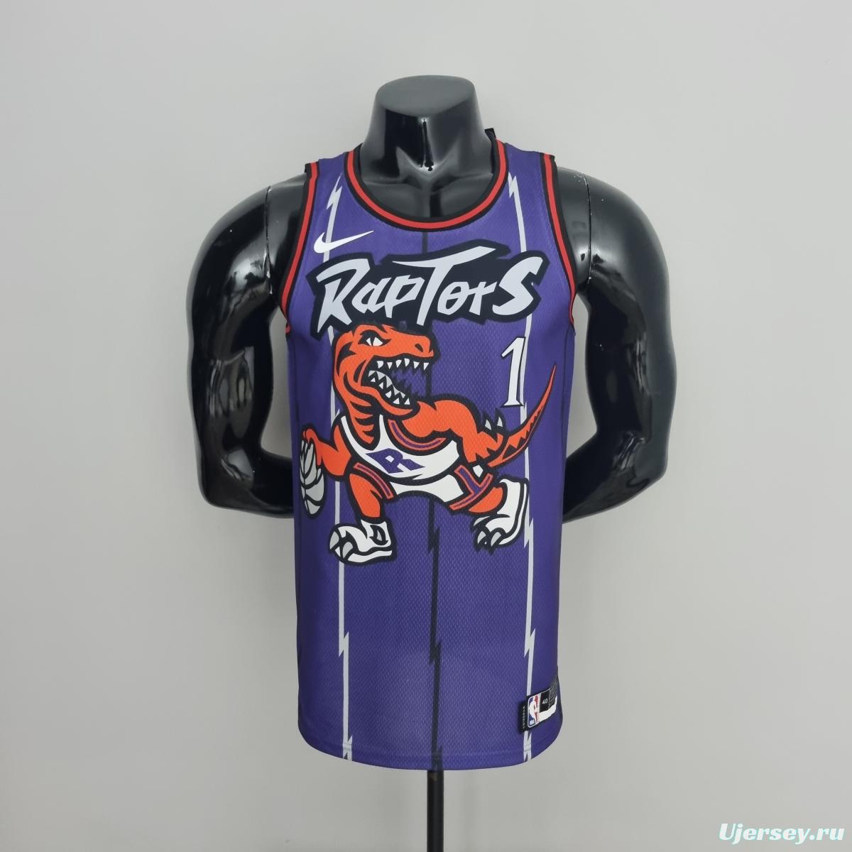 Toronto Raptors McGRADY#1 Purple NBA Jersey