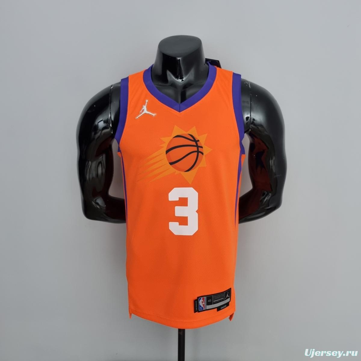 75th Anniversary PAUL#3 Phoenix Suns Jordan Theme Orange NBA Jersey