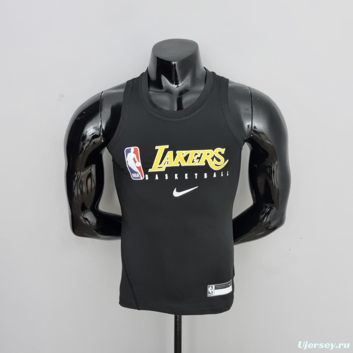 Mens Nike Lakers Black T-shirts #K000145