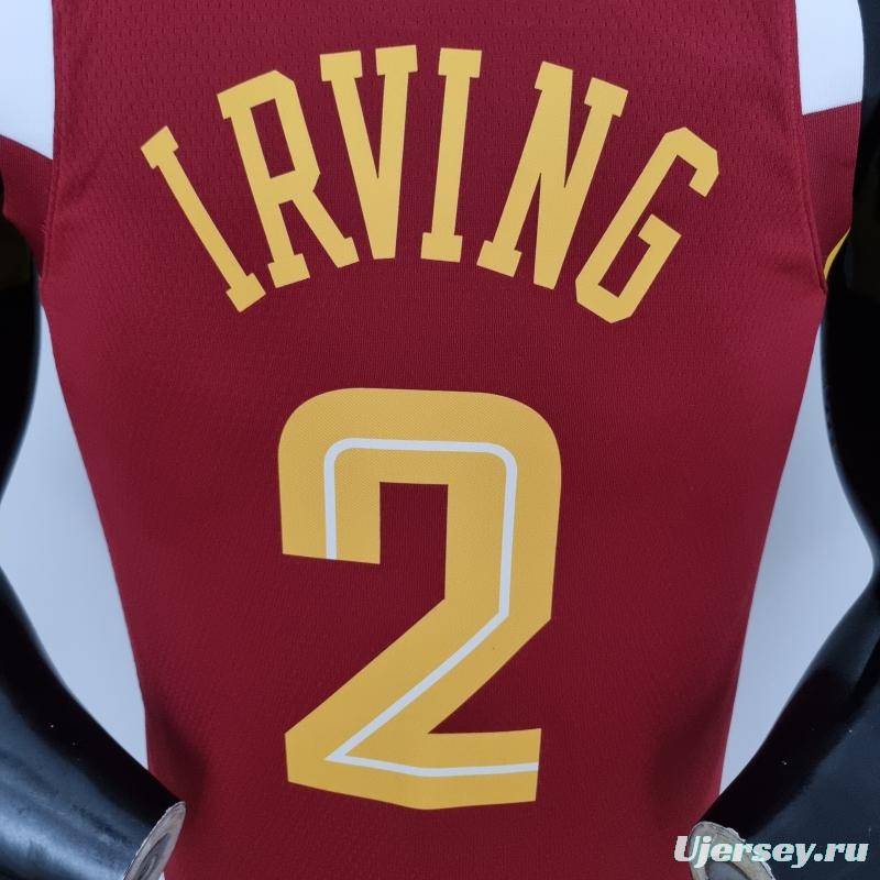 2022 Cleveland Cavaliers Irving#2 Urban Edition Red NBA Jersey