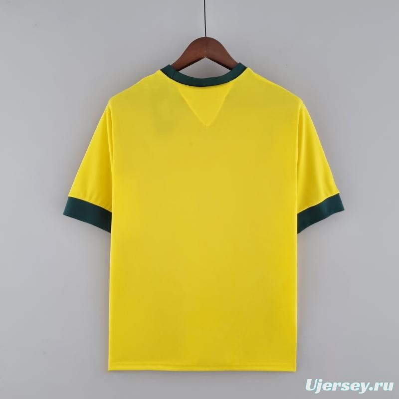 Retro Brazil 1970 Home Soccer Jersey