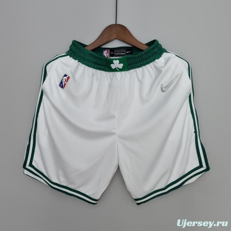 75th Anniversary Boston Celtics White NBA Shorts