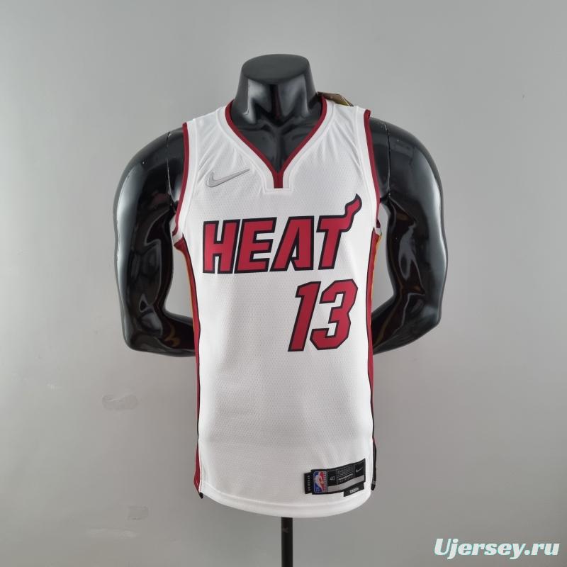 75th Anniversary Miami Heat ADEBAYO#13 White NBA Jersey