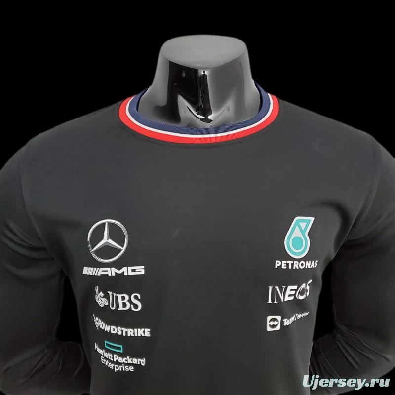 F1 Formula One 2022 Mercedes Long Sleeve Black 