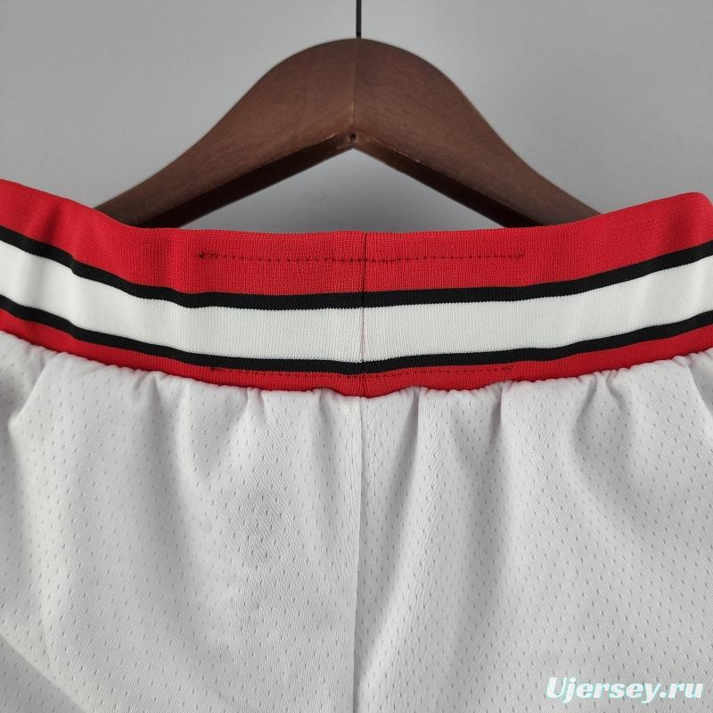 Chicago Bulls White NBA Shorts 