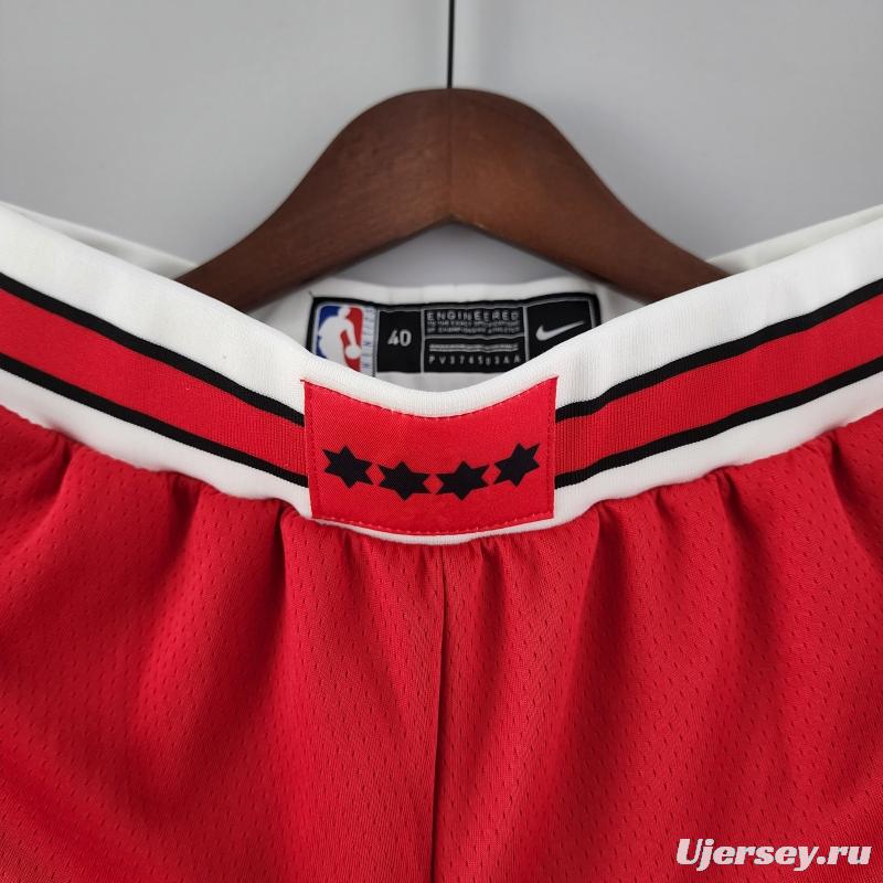 Chicago Bulls Red NBA Shorts 