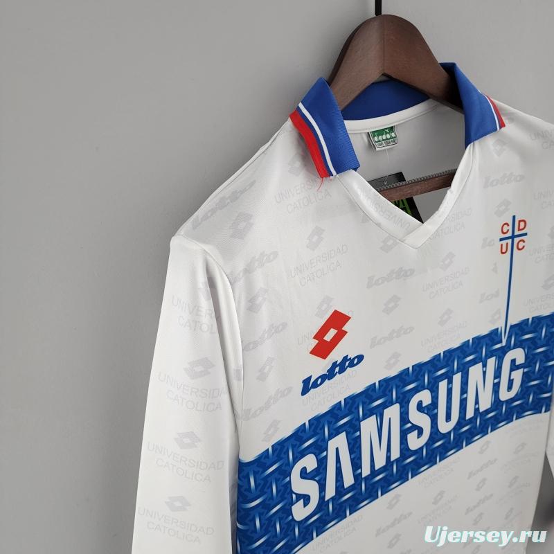 Retro 1996 Long Sleeve Deportivo Universidad Católica Third Away Soccer Jersey