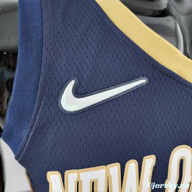 75th Anniversary New Orleans Pelicans Williams #1 Navy Blue NBA Jersey