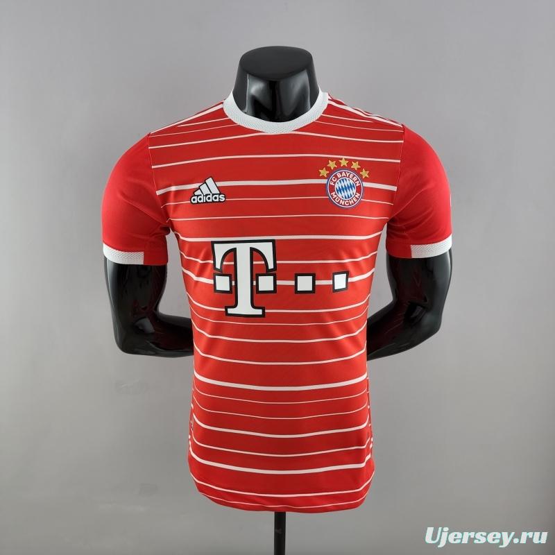 Player Version 22/23 Bayern Munich Home Soccer Jersey