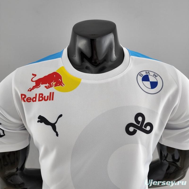 2022 F1 Red Bull /Bwm White T-shirts #0008