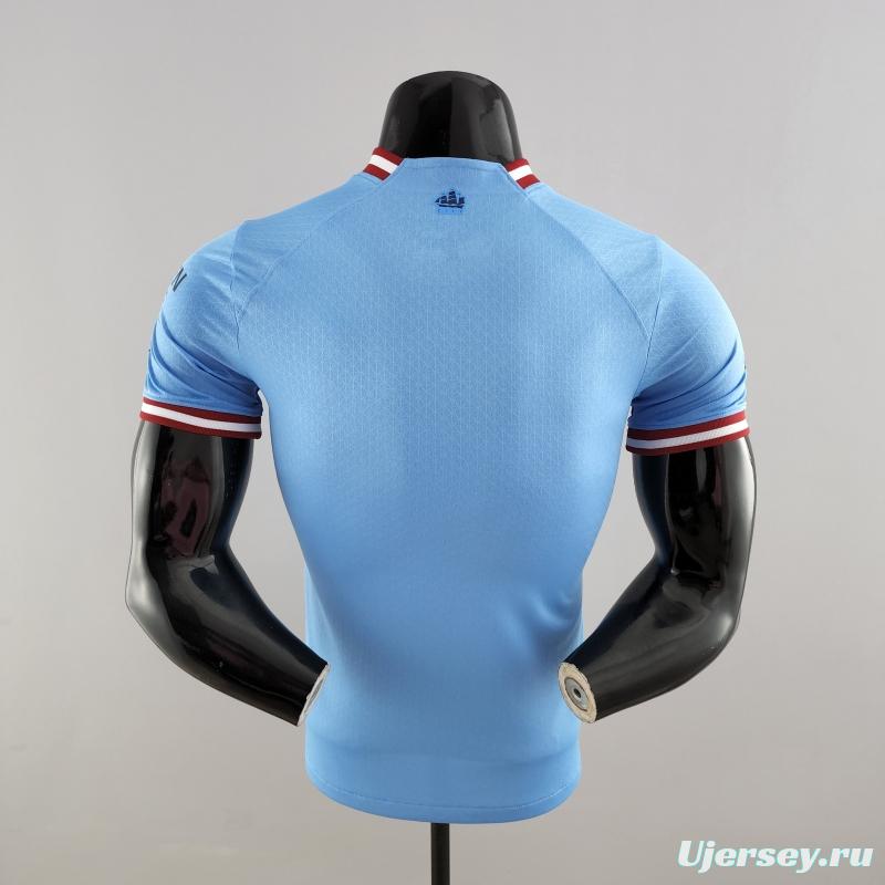 Player Version 22/23 Manchester City Home Soccer Jersey