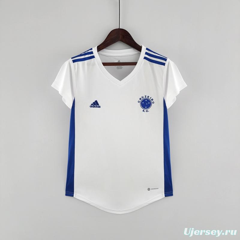 22/23 Women Cruzeiro Away Soccer Jersey