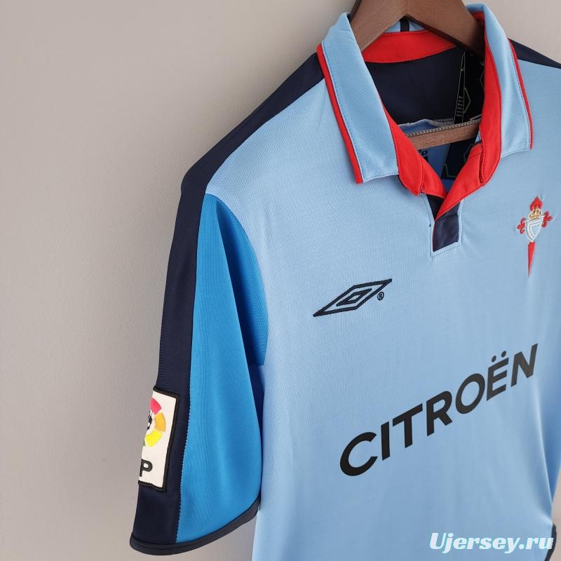 Retro 02/04 Celta Home Soccer Jersey