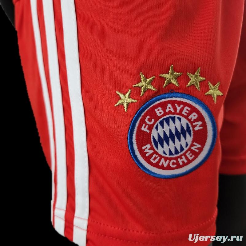 22/23 Kids Kit Bayern Munich Home SIZE16-28 Soccer Jersey