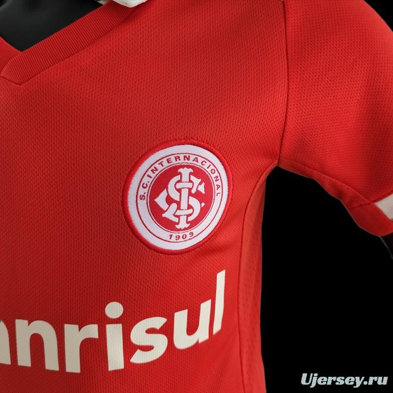 22/23 Kids Kit SC Internacional Home Size：16-28 Soccer Jersey