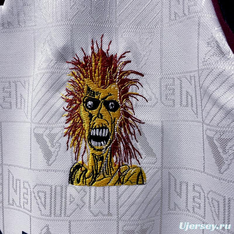 Retro 1999 West Ham Iron Maiden Away Soccer Jersey
