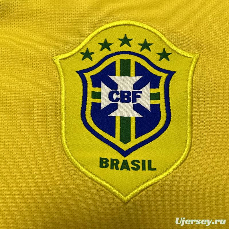 Retro 2006 Brazil Home Soccer Jersey