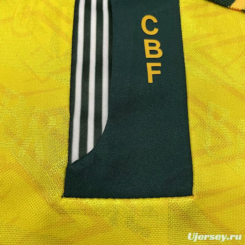 Retro 91/93 Brazil Home Soccer Jersey