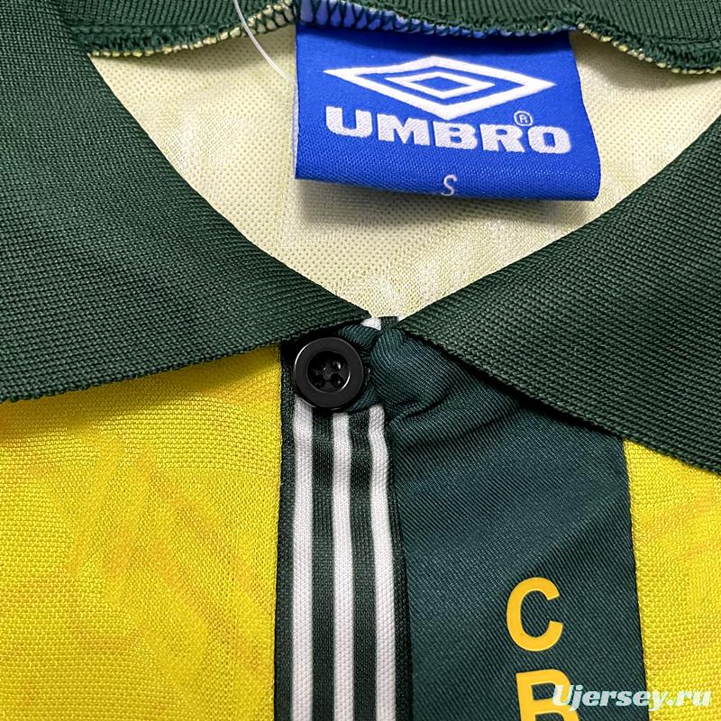 Retro 91/93 Brazil Home Soccer Jersey