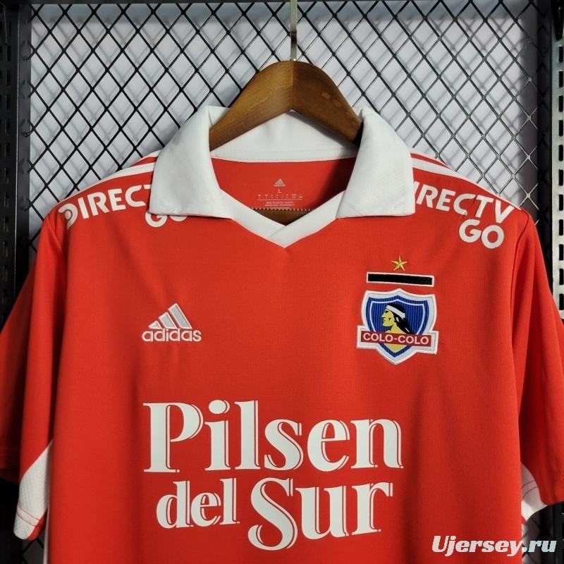 22/23 Colo Colo Third Red Soccer Jersey