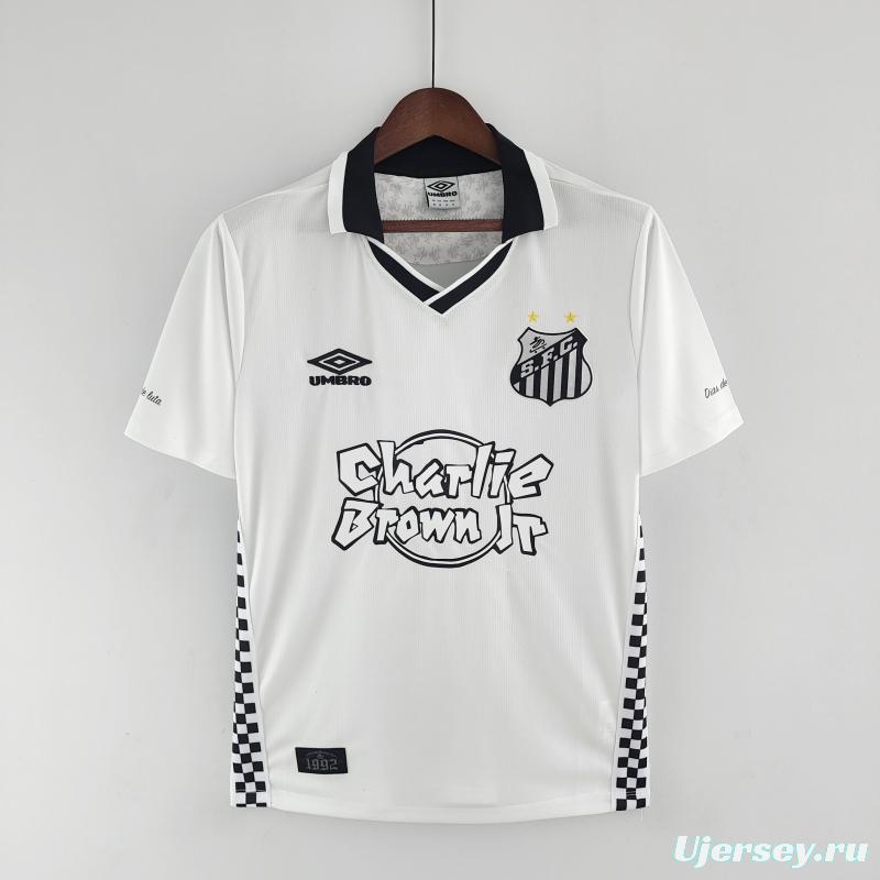 22/23 Santos UMBRO DAYS OF GLORY White Jersey