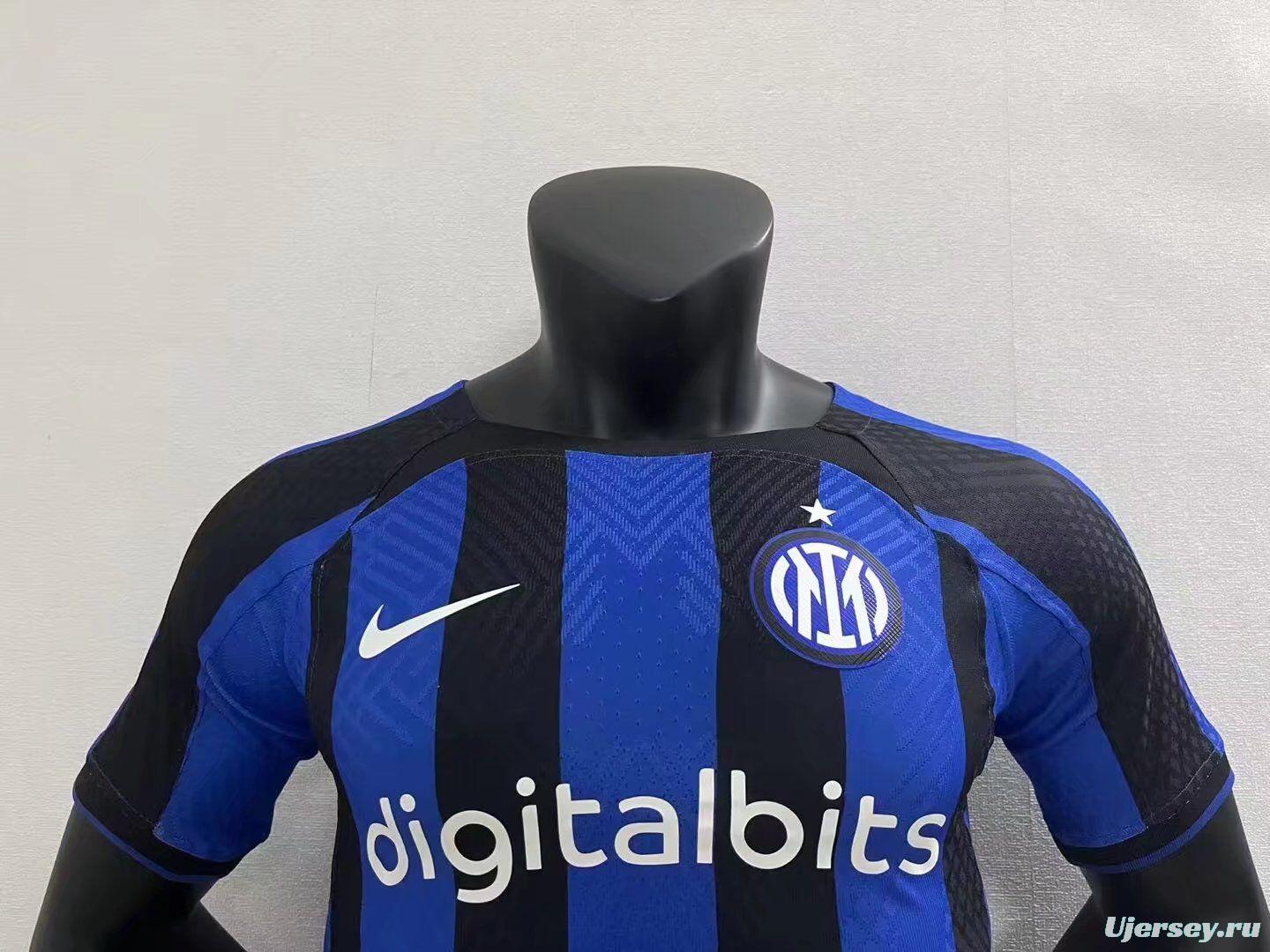 Player Version 22/23 Inter Milan Home Soccer Jersey