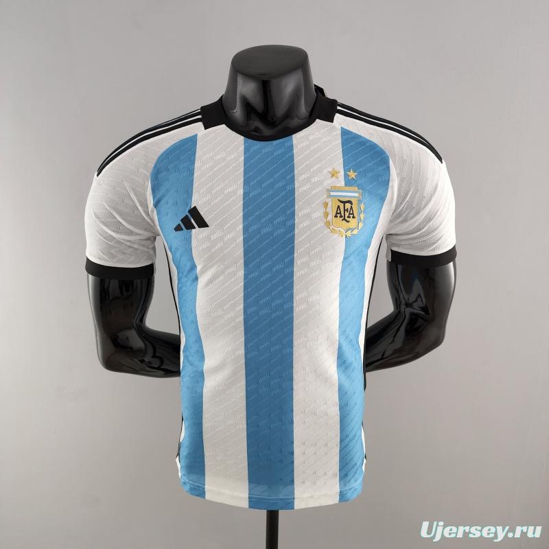 Player Version 2022 Argentina Home Soccer Jersey