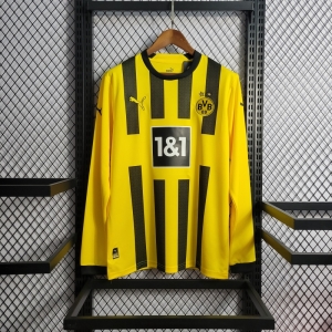 22/23 Long Sleeve Borussia Dortmund Home Soccer Jersey