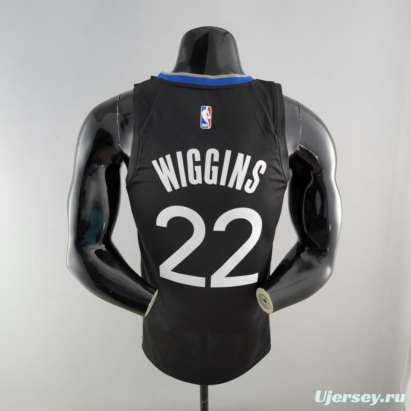 2020 WIGGINS #22 Warriors City Edition Black And Grey NBA Jersey