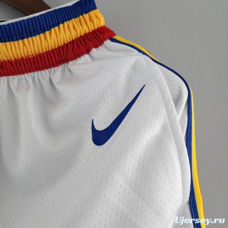 Golden State Warriors NBA Shorts White