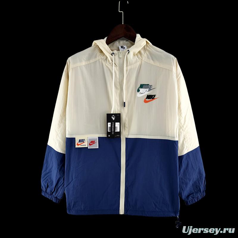 2022 NIKE Windbreaker Nike Beige Blue