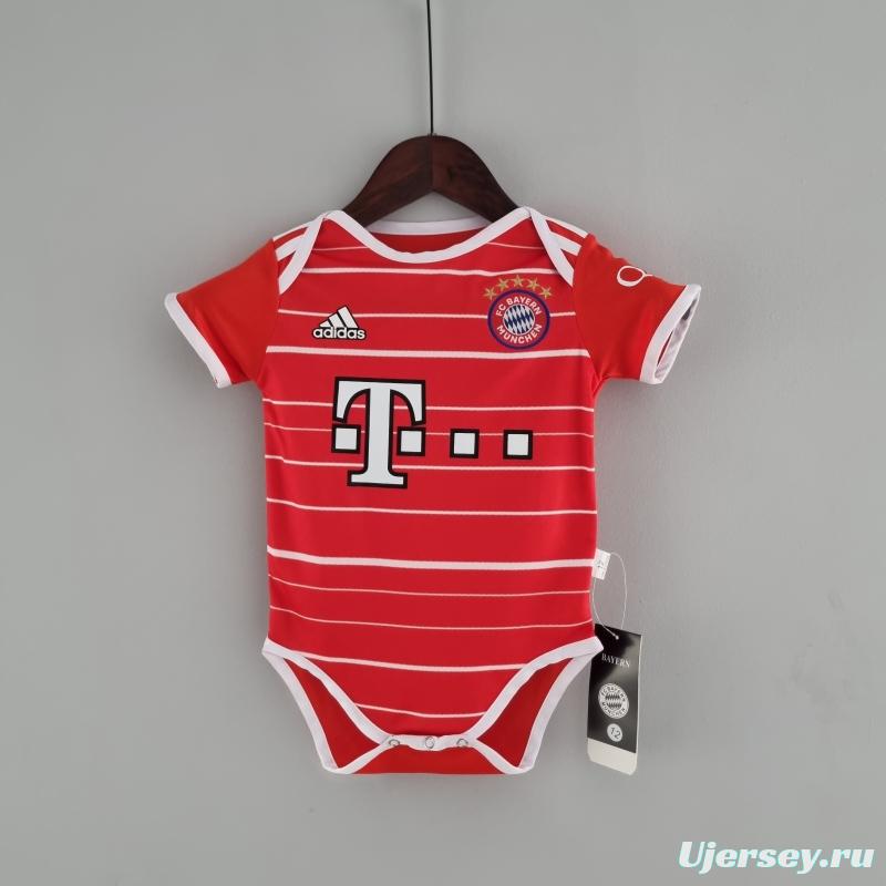 22/23 Bayern Munich Home Baby KM#0027 9-12 Soccer Jersey